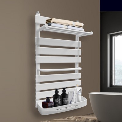 家用铜铝复合小背篓暖气片带杆厨房卫生间壁挂式散热器 白色图1