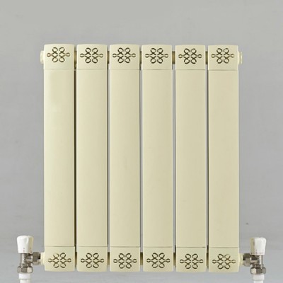 铜铝复合80X80散热器集中供暖壁挂式暖气片大水道