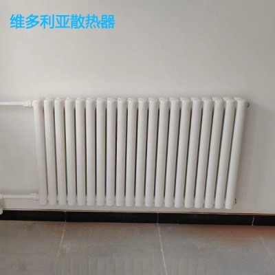 维多利亚 钢二柱散热器 家用壁挂式水暖散热器