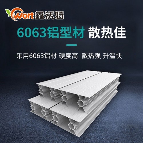 铜铝复合114*60双水道散热器图2