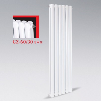 钢制60/30方双柱防腐家用钢二柱暖气片水暖散热器