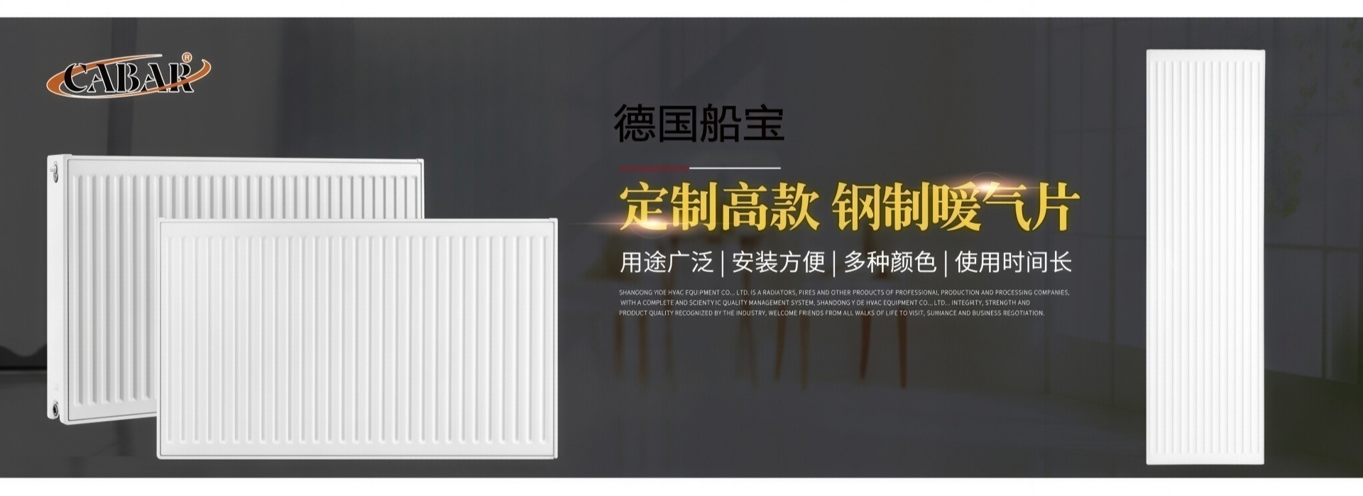 CABAR船寶鋼制板式散熱器