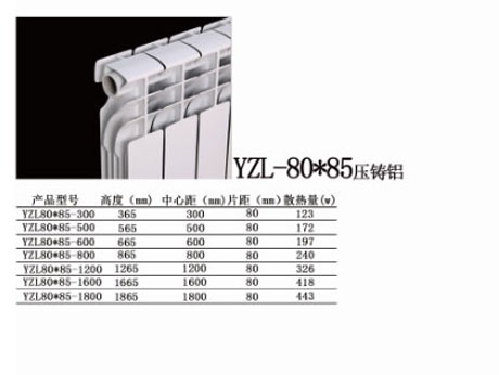 YZL-80<em></em>x85压铸铝散热器-