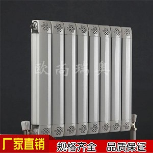 钢铝复合80*80彩钢暖气片 可定制串片  厂家提供钢铝复合散热器