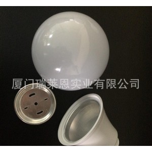 塑包铝球泡灯外壳A95 高品PC料 配压铸铝散热器可配贴片光源