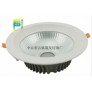 厂家专业生产 LED筒灯外壳 4寸COB筒灯配件 压铸筒灯套