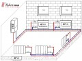 家用暖气片独立供暖安装示意图 南方家庭独立采暖系统