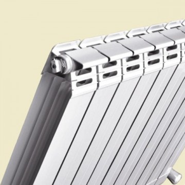 铜铝复合散热器-新型铜铝75X75防熏墙/诺铂尔散热器