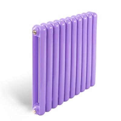 紫色的钢制60方圆片头一体散热器 森耐特