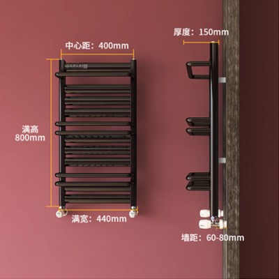 瓦萨大帝钢制小背篓背筐水暖暖气片卫生间壁挂散热器测量定制平板图3