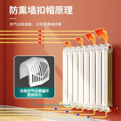 欧比亚家用水暖散热片集中自采暖客厅厨房阳台壁挂式85X85防熏墙图2