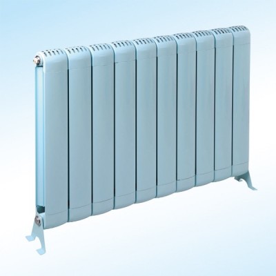铜铝复合80X80散热器集中供暖壁挂式暖气片大水道